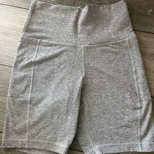 Vuori Gray Women's High-Waisted Shorts